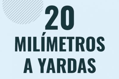 Profesor en pizarra explicando cuanto es 20 milimetros en yardas o como pasar de 20 mm a yd
