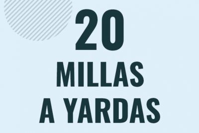 Profesor en pizarra explicando cuanto es 20 millas en yardas o como pasar de 20 mi a yd
