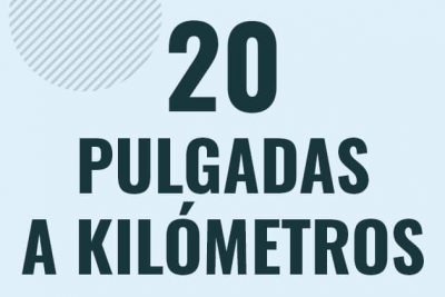Profesor en pizarra explicando cuanto es 20 pulgadas en kilometros o como pasar de 20 in a km
