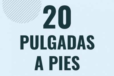 Profesor en pizarra explicando cuanto es 20 pulgadas en pies o como pasar de 20 in a ft