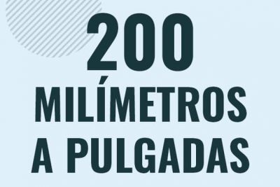 Profesor en pizarra explicando cuanto es 200 milimetros en pulgadas o como pasar de 200 mm a in