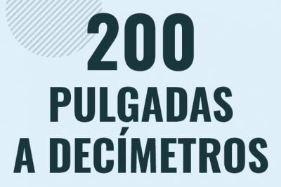 Profesor en pizarra explicando cuanto es 200 pulgadas en decimetros o como pasar de 200 in a dm