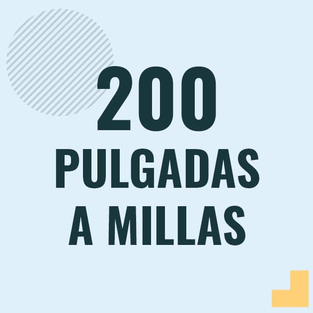 Conversión de 200 pulgadas a millas Profesor en pizarra explicando cuanto es 200 pulgadas en millas o como pasar de 200 in a mi