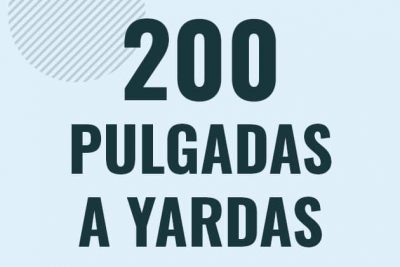 Profesor en pizarra explicando cuanto es 200 pulgadas en yardas o como pasar de 200 in a yd