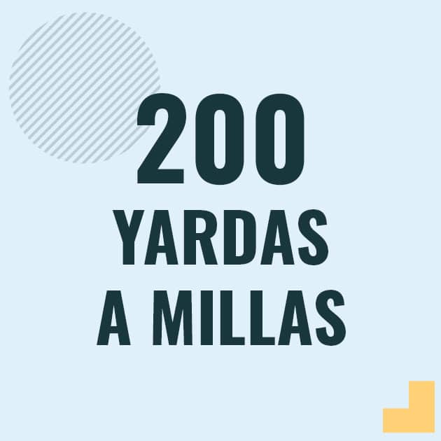 Profesor en pizarra explicando cuanto es 200 yardas en millas o como pasar de 200 yd a mi