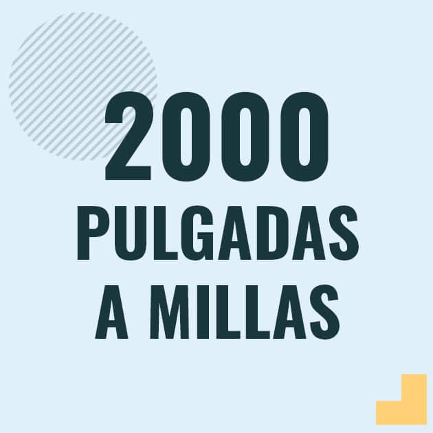 Conversión de 2000 pulgadas a millas Profesor en pizarra explicando cuanto es 2000 pulgadas en millas o como pasar de 2000 in a mi