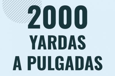 Profesor en pizarra explicando cuanto es 2000 yardas en pulgadas o como pasar de 2000 yd a in