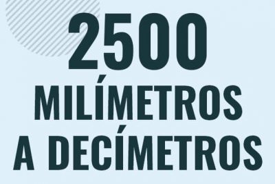 Profesor en pizarra explicando cuanto es 2500 milimetros en decimetros o como pasar de 2500 mm a dm