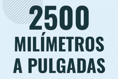 Profesor en pizarra explicando cuanto es 2500 milimetros en pulgadas o como pasar de 2500 mm a in