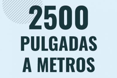 Profesor en pizarra explicando cuanto es 2500 pulgadas en metros o como pasar de 2500 in a m