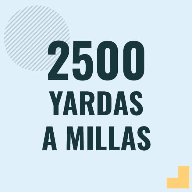 Conversión de 2500 yardas a millas Profesor en pizarra explicando cuanto es 2500 yardas en millas o como pasar de 2500 yd a mi
