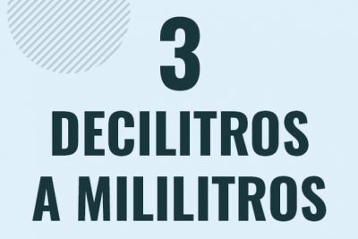 Profesor en pizarra explicando cuanto es 3 decilitros en mililitros o como pasar de 3 dl a ml