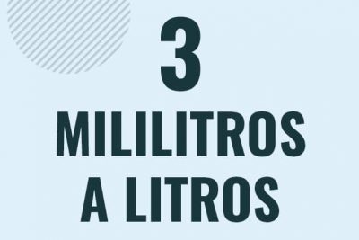 Profesor en pizarra explicando cuanto es 3 mililitros en litros o como pasar de 3 ml a l