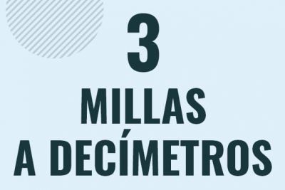 Profesor en pizarra explicando cuanto es 3 millas en decimetros o como pasar de 3 mi a dm