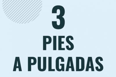 Profesor en pizarra explicando cuanto es 3 pies en pulgadas o como pasar de 3 ft a in