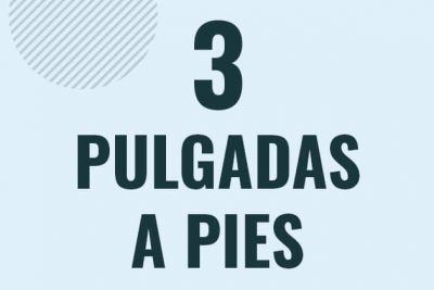 Profesor en pizarra explicando cuanto es 3 pulgadas en pies o como pasar de 3 in a ft