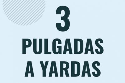 Profesor en pizarra explicando cuanto es 3 pulgadas en yardas o como pasar de 3 in a yd