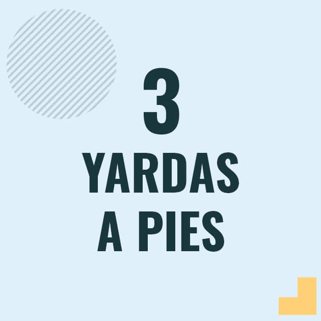 Conversión de 3 yardas a pies Profesor en pizarra explicando cuanto es 3 yardas en pies o como pasar de 3 yd a ft