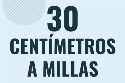 Profesor en pizarra explicando cuanto es 30 centimetros en millas o como pasar de 30 cm a mi