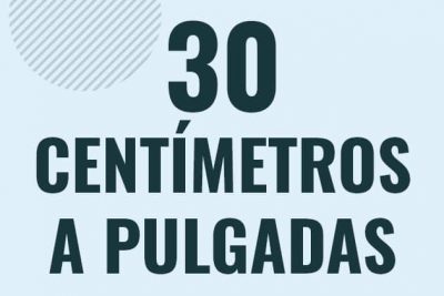 Profesor en pizarra explicando cuanto es 30 centimetros en pulgadas o como pasar de 30 cm a in