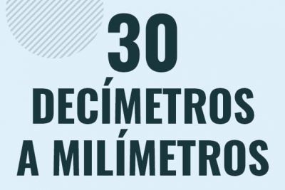 Profesor en pizarra explicando cuanto es 30 decimetros en milimetros o como pasar de 30 dm a mm