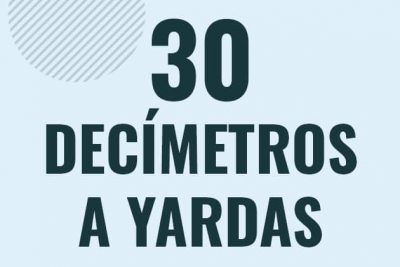 Profesor en pizarra explicando cuanto es 30 decimetros en yardas o como pasar de 30 dm a yd