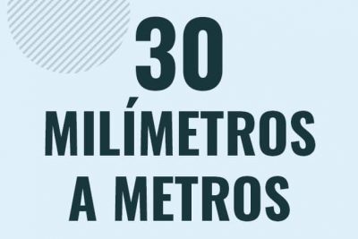 Profesor en pizarra explicando cuanto es 30 milimetros en metros o como pasar de 30 mm a m