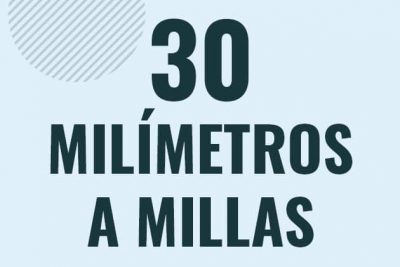 Profesor en pizarra explicando cuanto es 30 milimetros en millas o como pasar de 30 mm a mi