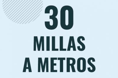 Profesor en pizarra explicando cuanto es 30 millas en metros o como pasar de 30 mi a m