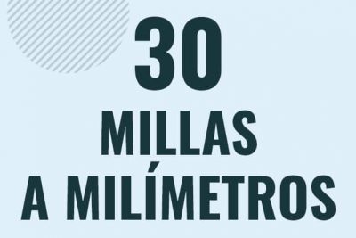 Profesor en pizarra explicando cuanto es 30 millas en milimetros o como pasar de 30 mi a mm