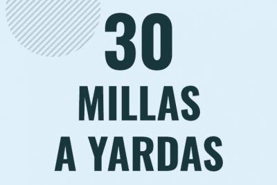 Profesor en pizarra explicando cuanto es 30 millas en yardas o como pasar de 30 mi a yd