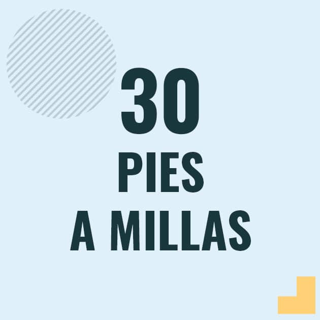 Conversión de 30 pies a millas Profesor en pizarra explicando cuanto es 30 pies en millas o como pasar de 30 ft a mi