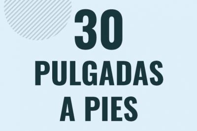 Profesor en pizarra explicando cuanto es 30 pulgadas en pies o como pasar de 30 in a ft