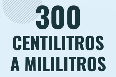 Profesor en pizarra explicando cuanto es 300 centilitros en mililitros o como pasar de 300 cl a ml