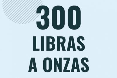 Profesor en pizarra explicando cuanto es 300 libras en onzas o como pasar de 300 lb a oz