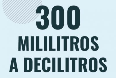 Profesor en pizarra explicando cuanto es 300 mililitros en decilitros o como pasar de 300 ml a dl