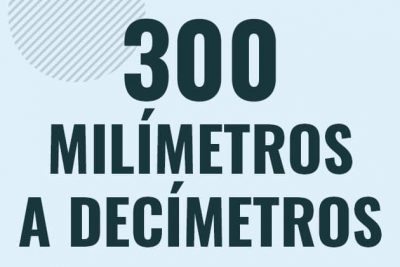 Profesor en pizarra explicando cuanto es 300 milimetros en decimetros o como pasar de 300 mm a dm