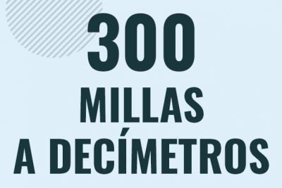 Profesor en pizarra explicando cuanto es 300 millas en decimetros o como pasar de 300 mi a dm