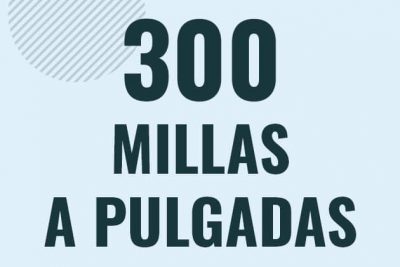 Profesor en pizarra explicando cuanto es 300 millas en pulgadas o como pasar de 300 mi a in