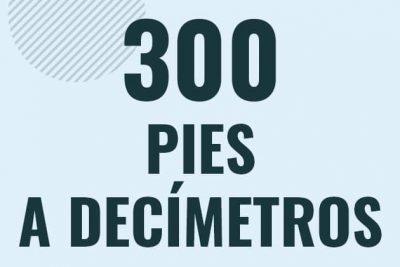 Profesor en pizarra explicando cuanto es 300 pies en decimetros o como pasar de 300 ft a dm