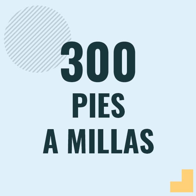 Conversión de 300 pies a millas Profesor en pizarra explicando cuanto es 300 pies en millas o como pasar de 300 ft a mi