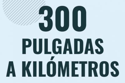 Profesor en pizarra explicando cuanto es 300 pulgadas en kilometros o como pasar de 300 in a km