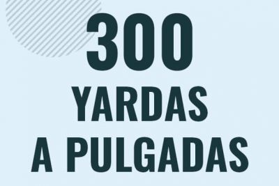 Profesor en pizarra explicando cuanto es 300 yardas en pulgadas o como pasar de 300 yd a in