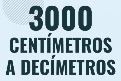 Profesor en pizarra explicando cuanto es 3000 centimetros en decimetros o como pasar de 3000 cm a dm
