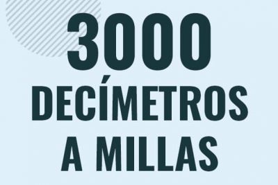 Profesor en pizarra explicando cuanto es 3000 decimetros en millas o como pasar de 3000 dm a mi