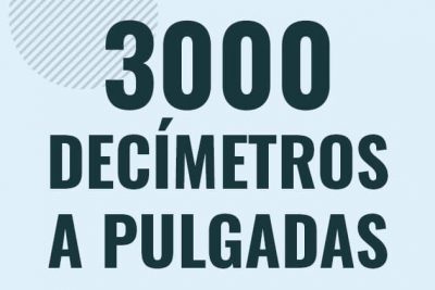 Profesor en pizarra explicando cuanto es 3000 decimetros en pulgadas o como pasar de 3000 dm a in
