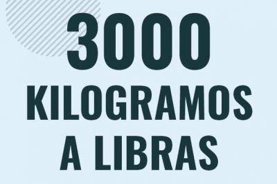 Profesor en pizarra explicando cuanto es 3000 kilogramos en libras o como pasar de 3000 kg a lb