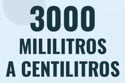 Profesor en pizarra explicando cuanto es 3000 mililitros en centilitros o como pasar de 3000 ml a cl