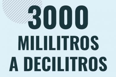 Profesor en pizarra explicando cuanto es 3000 mililitros en decilitros o como pasar de 3000 ml a dl