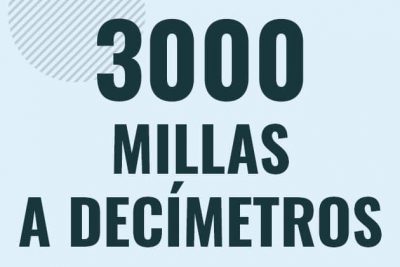 Profesor en pizarra explicando cuanto es 3000 millas en decimetros o como pasar de 3000 mi a dm